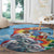 Australia Koala Christmas Round Carpet Santa Claus Ho Ho Ho