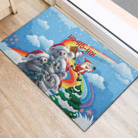 Australia Koala Christmas Rubber Doormat Santa Claus Ho Ho Ho - Wonder Print Shop