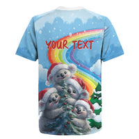 Personalised Australia Koala Christmas Rugby Jersey Santa Claus Ho Ho Ho - Wonder Print Shop