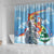 Australia Koala Christmas Shower Curtain Santa Claus Ho Ho Ho