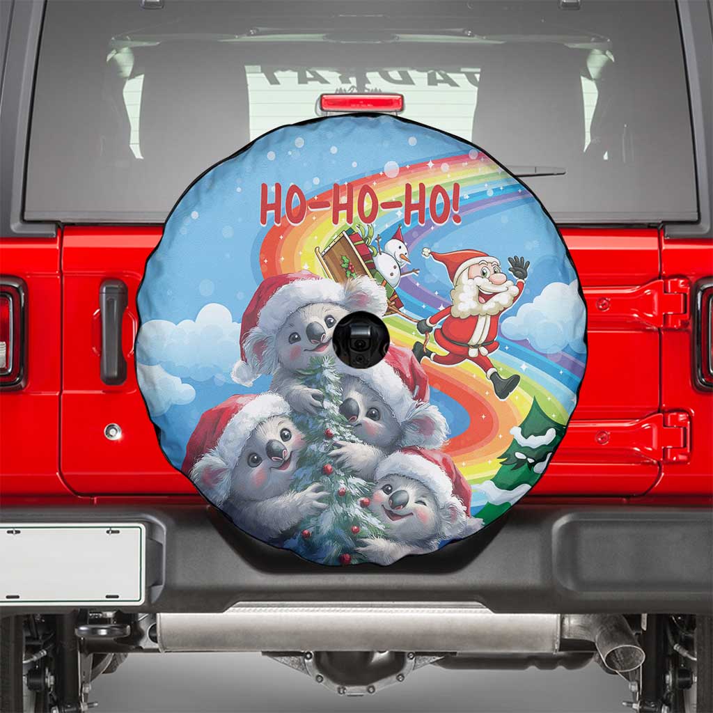 Australia Koala Christmas Spare Tire Cover Santa Claus Ho Ho Ho - Wonder Print Shop