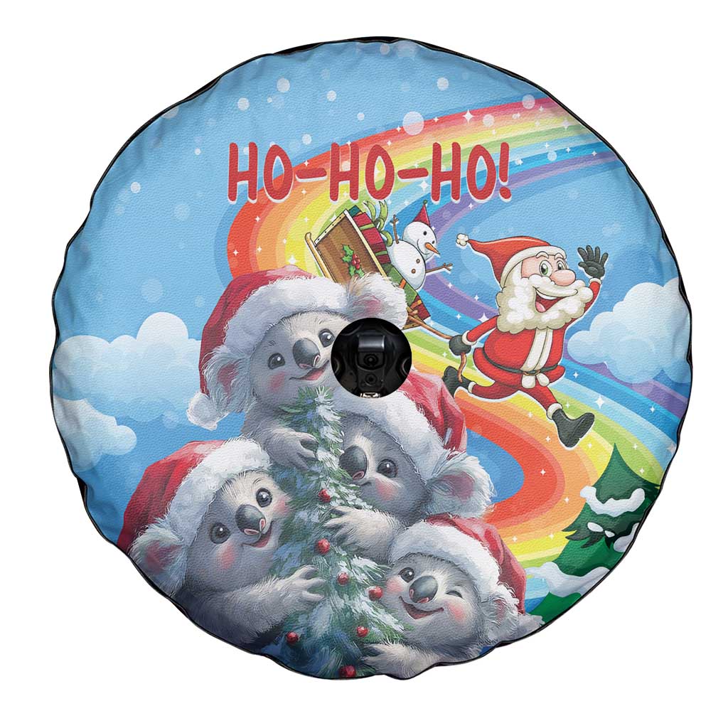 Australia Koala Christmas Spare Tire Cover Santa Claus Ho Ho Ho - Wonder Print Shop