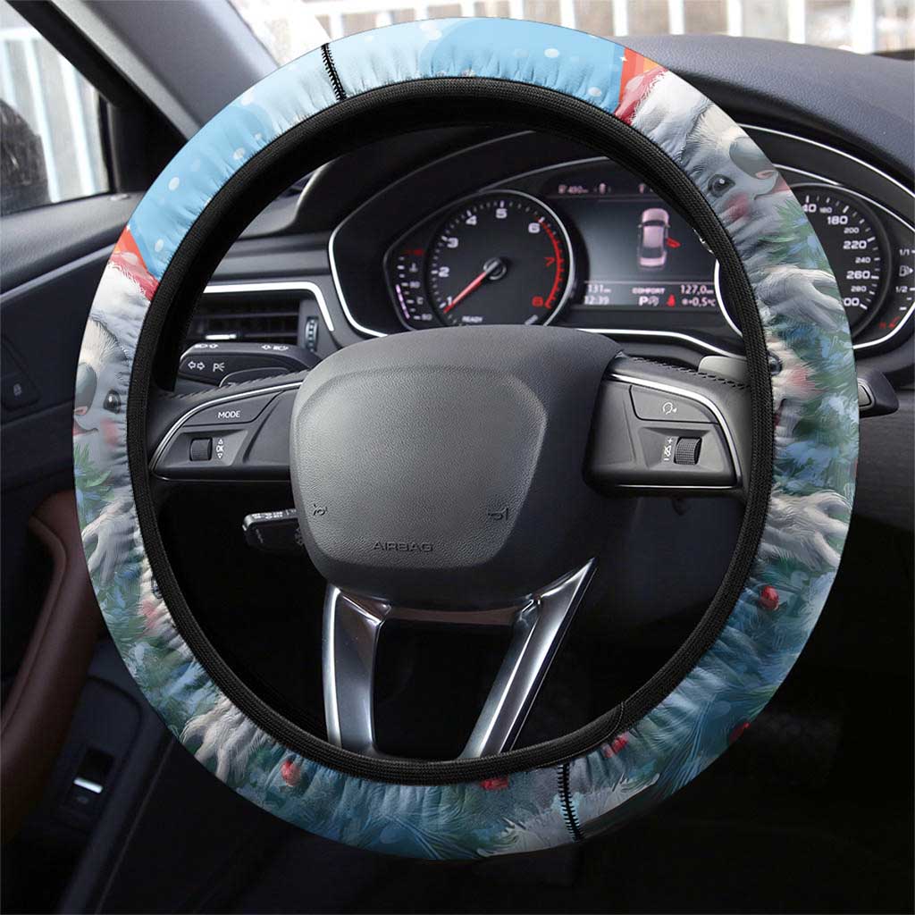 Australia Koala Christmas Steering Wheel Cover Santa Claus Ho Ho Ho - Wonder Print Shop