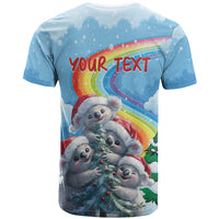 Personalised Australia Koala Christmas T Shirt Santa Claus Ho Ho Ho - Wonder Print Shop