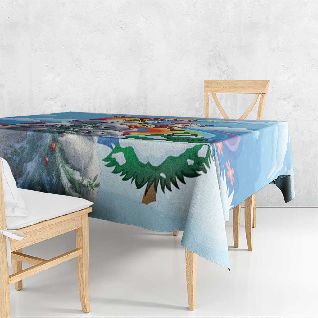 Australia Koala Christmas Tablecloth Santa Claus Ho Ho Ho - Wonder Print Shop