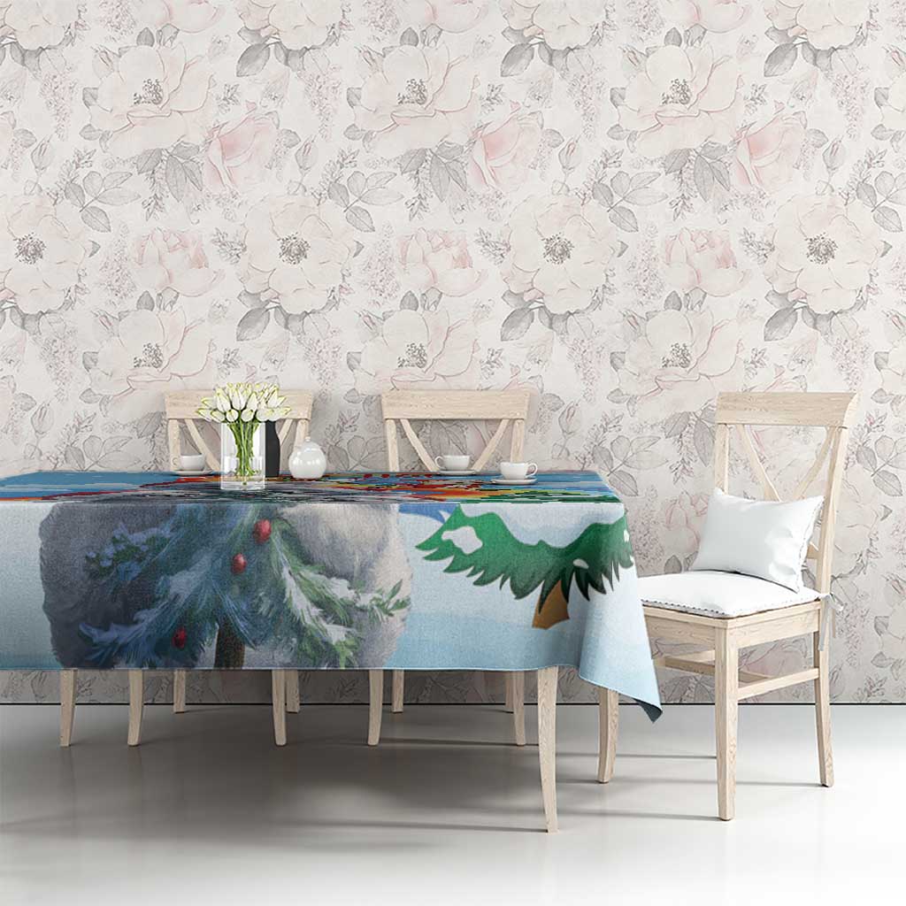 Australia Koala Christmas Tablecloth Santa Claus Ho Ho Ho - Wonder Print Shop