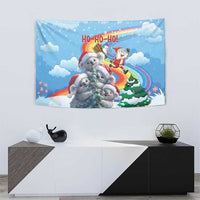 Australia Koala Christmas Tapestry Santa Claus Ho Ho Ho - Wonder Print Shop