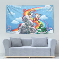 Australia Koala Christmas Tapestry Santa Claus Ho Ho Ho - Wonder Print Shop