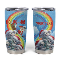 Personalised Australia Koala Christmas Tumbler Cup Santa Claus Ho Ho Ho - Wonder Print Shop