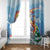 Australia Koala Christmas Window Curtain Santa Claus Ho Ho Ho - Wonder Print Shop