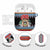 Antigua and Barbuda Christmas AirPods Case Coat Of Arms With Snowman - Wonder Print Shop