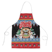 Antigua and Barbuda Christmas Apron Coat Of Arms With Snowman - Wonder Print Shop