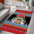 Antigua and Barbuda Christmas Area Rug Coat Of Arms With Snowman - Wonder Print Shop