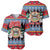 Personalized Antigua and Barbuda Christmas Baseball Jersey Coat Of Arms With Snowman - Wonder Print Shop