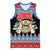 Personalized Antigua and Barbuda Christmas Basketball Jersey Coat Of Arms With Snowman - Wonder Print Shop