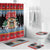 Antigua and Barbuda Christmas Bathroom Set Coat Of Arms With Snowman - Wonder Print Shop