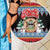 Antigua and Barbuda Christmas Beach Blanket Coat Of Arms With Snowman - Wonder Print Shop