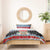 Antigua and Barbuda Christmas Bedding Set Coat Of Arms With Snowman - Wonder Print Shop