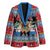 Personalized Antigua and Barbuda Christmas Blazer Coat Of Arms With Snowman - Wonder Print Shop