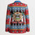 Personalized Antigua and Barbuda Christmas Blazer Coat Of Arms With Snowman - Wonder Print Shop