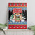 Antigua and Barbuda Christmas Canvas Wall Art Coat Of Arms With Snowman - Wonder Print Shop