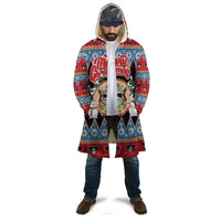 Personalized Antigua and Barbuda Christmas Cloak Coat Of Arms With Snowman - Wonder Print Shop