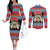 Personalized Antigua and Barbuda Christmas Couples Matching Off The Shoulder Long Sleeve Dress and Long Sleeve Button Shirt Coat Of Arms With Snowman - Wonder Print Shop