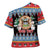 Personalized Antigua and Barbuda Christmas Cross Shoulder Shirt Coat Of Arms With Snowman - Wonder Print Shop