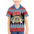 Personalized Antigua and Barbuda Christmas Family Matching Mermaid Dress and Hawaiian Shirt Coat Of Arms With Snowman - Wonder Print Shop