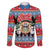 Personalized Antigua and Barbuda Christmas Family Matching Puletasi and Hawaiian Shirt Coat Of Arms With Snowman - Wonder Print Shop