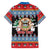 Personalized Antigua and Barbuda Christmas Family Matching Short Sleeve Bodycon Dress and Hawaiian Shirt Coat Of Arms With Snowman - Wonder Print Shop