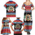 Personalized Antigua and Barbuda Christmas Family Matching Summer Maxi Dress and Hawaiian Shirt Coat Of Arms With Snowman - Wonder Print Shop