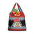 Antigua and Barbuda Christmas Grocery Bag Coat Of Arms With Snowman - Wonder Print Shop
