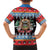 Personalized Antigua and Barbuda Christmas Kid Hawaiian Shirt Coat Of Arms With Snowman - Wonder Print Shop