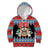 Personalized Antigua and Barbuda Christmas Kid Hoodie Coat Of Arms With Snowman - Wonder Print Shop
