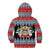 Personalized Antigua and Barbuda Christmas Kid Hoodie Coat Of Arms With Snowman - Wonder Print Shop