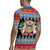 Personalized Antigua and Barbuda Christmas Rugby Jersey Coat Of Arms With Snowman - Wonder Print Shop
