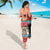 Antigua and Barbuda Christmas Sarong Coat Of Arms With Snowman - Wonder Print Shop