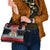 Antigua and Barbuda Christmas Shoulder Handbag Coat Of Arms With Snowman - Wonder Print Shop