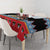 Antigua and Barbuda Christmas Tablecloth Coat Of Arms With Snowman - Wonder Print Shop