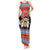 Personalized Antigua and Barbuda Christmas Tank Maxi Dress Coat Of Arms With Snowman - Wonder Print Shop
