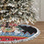 Antigua and Barbuda Christmas Tree Skirt Coat Of Arms With Snowman - Wonder Print Shop