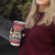 Personalized Antigua and Barbuda Christmas Tumbler Cup Coat Of Arms With Snowman - Wonder Print Shop