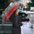 Antigua and Barbuda Christmas Umbrella Coat Of Arms With Snowman - Wonder Print Shop