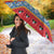 Antigua and Barbuda Christmas Umbrella Coat Of Arms With Snowman - Wonder Print Shop