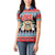 Personalized Antigua and Barbuda Christmas Women Polo Shirt Coat Of Arms With Snowman - Wonder Print Shop