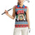 Personalized Antigua and Barbuda Christmas Women Sleeveless Polo Shirt Coat Of Arms With Snowman - Wonder Print Shop
