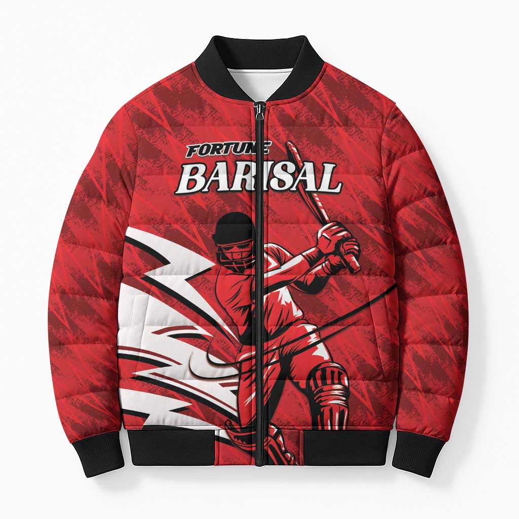 Custom Barishal Cricket Fortune Bomber Puffer Jacket Southern Army Champions - Wonder Print Shop