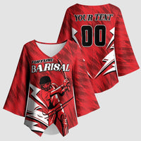 Custom Barishal Cricket Fortune Kimono Sleeve Blouse Southern Army Champions - Wonder Print Shop