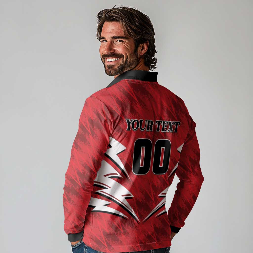 Custom Barishal Cricket Fortune Long Sleeve Polo Shirt Southern Army Champions - Wonder Print Shop